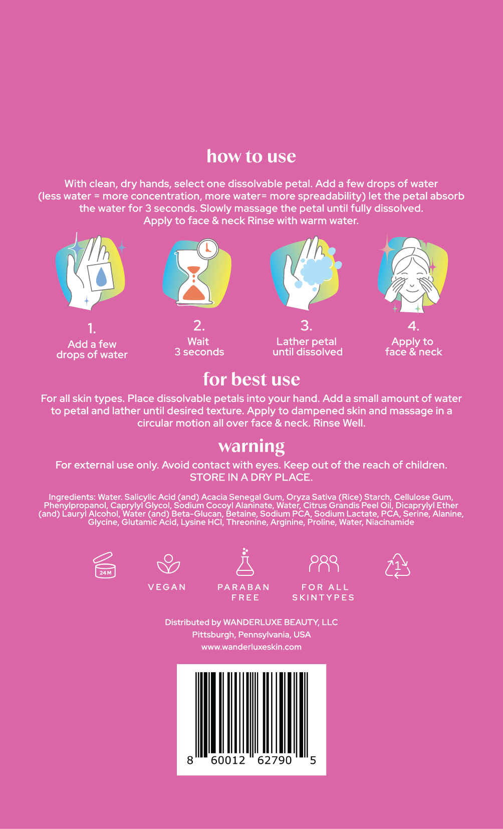 BHA AWAY CLEANSER PETAL WITH SALICYLIC  ACID